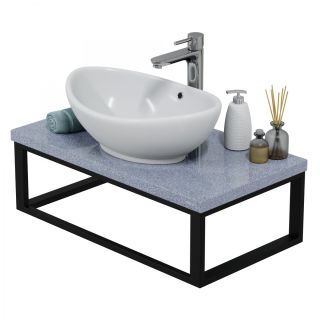 Столешница Санта 900154 80 см серый